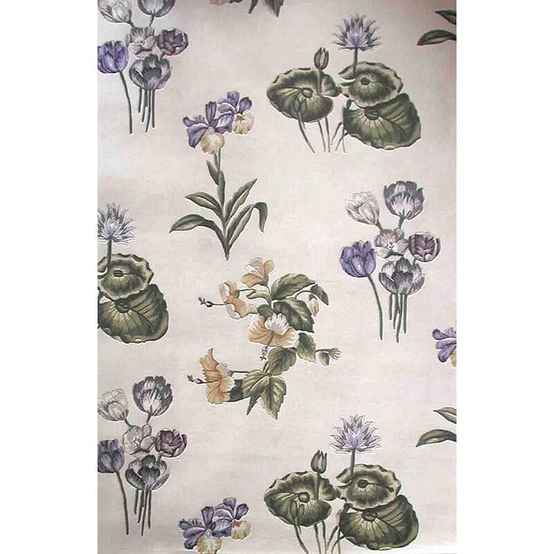 SAFAVIEH Handmade Mandarin Fridrika French Country Floral Wool Rug - 4' x 6' - Ivory/Sage