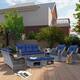 Option Navy Blue-Gray Rattan