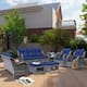 Option Navy Blue-Gray Rattan