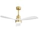 preview thumbnail 5 of 97, Sofucor 48/52 Inch Wood Ceiling Fan with Light and Remote/Smart App Voice Control, Dimmable Lights Included 48-Remote Control - Brass with White Solid wood Blades