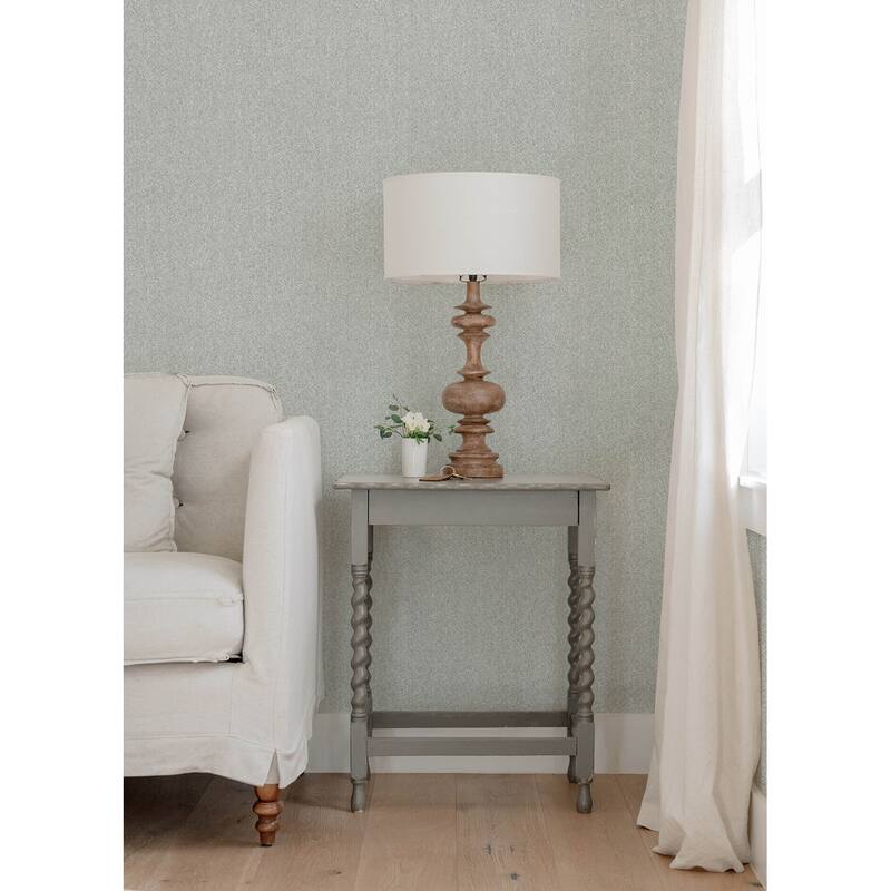 A-Street Prints Ashbee Light Grey Faux Fabric Wallpaper