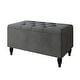 preview thumbnail 28 of 27, CraftPorch 2 Piece Bedroom Bench Set Velvet Wingback Upholstered Bed