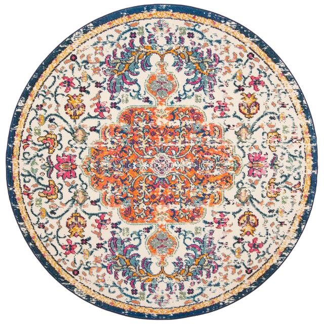 SAFAVIEH Madison Sabire Boho Medallion Distressed Rug