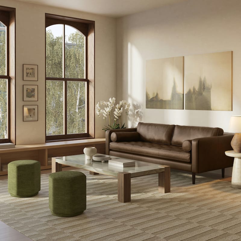 Poly & Bark Napa 88.5" Sofa - Genuine Italian Leather