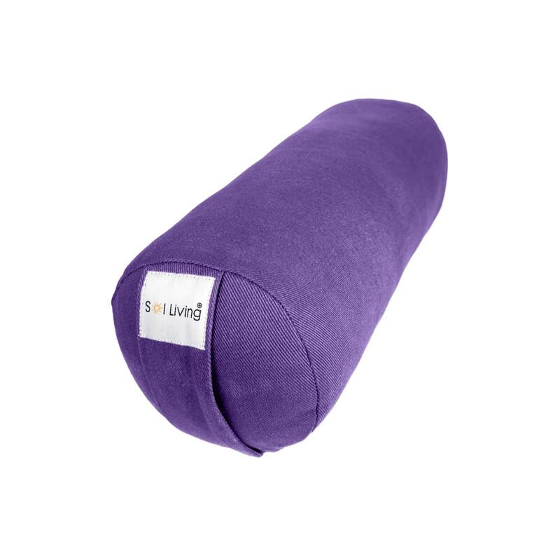Sol Living Cylindrical Yoga Bolster Mini Meditation Cushion - Cotton - 14" x 6" x 6"