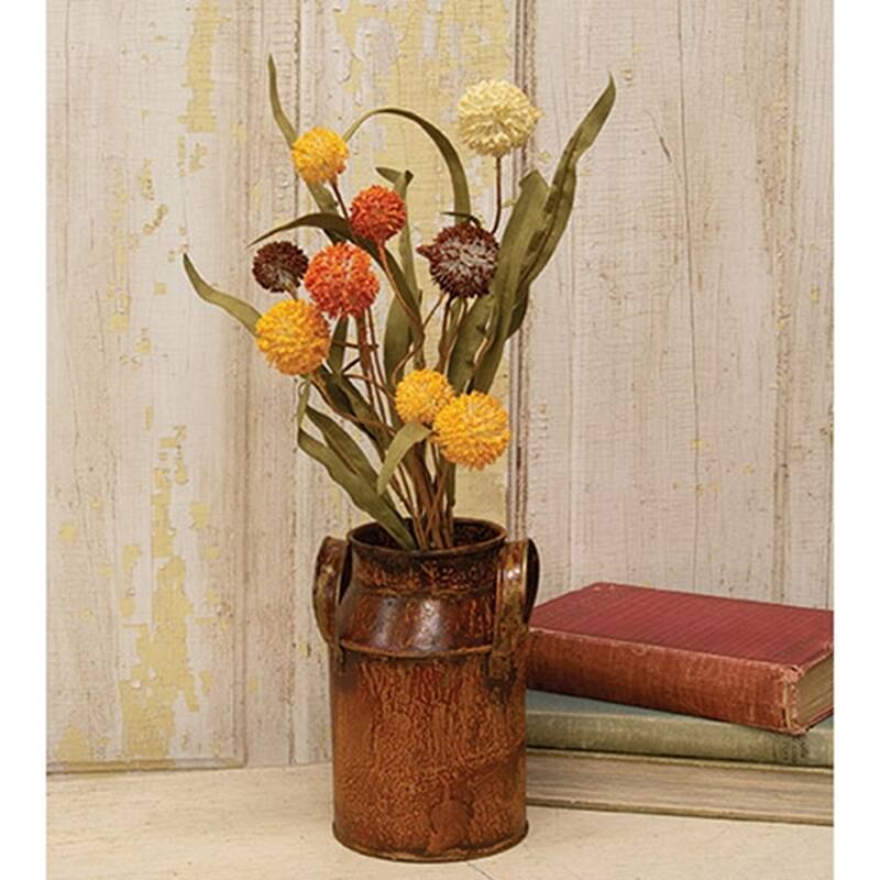 Fall Mix Thistle Berries and Leaves Spray 20 Inch Floral Stem - 6" x 1.50" x 20"