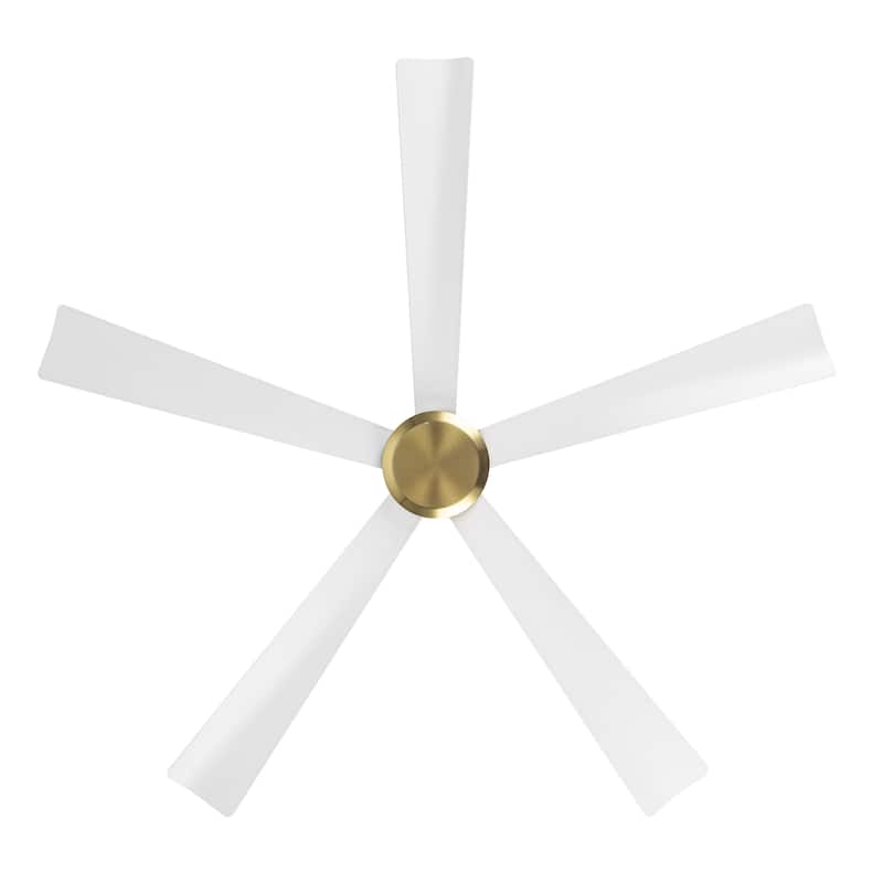 52-Inch Black/White Ceiling Fan with Remote Without Light(5-Blade)
