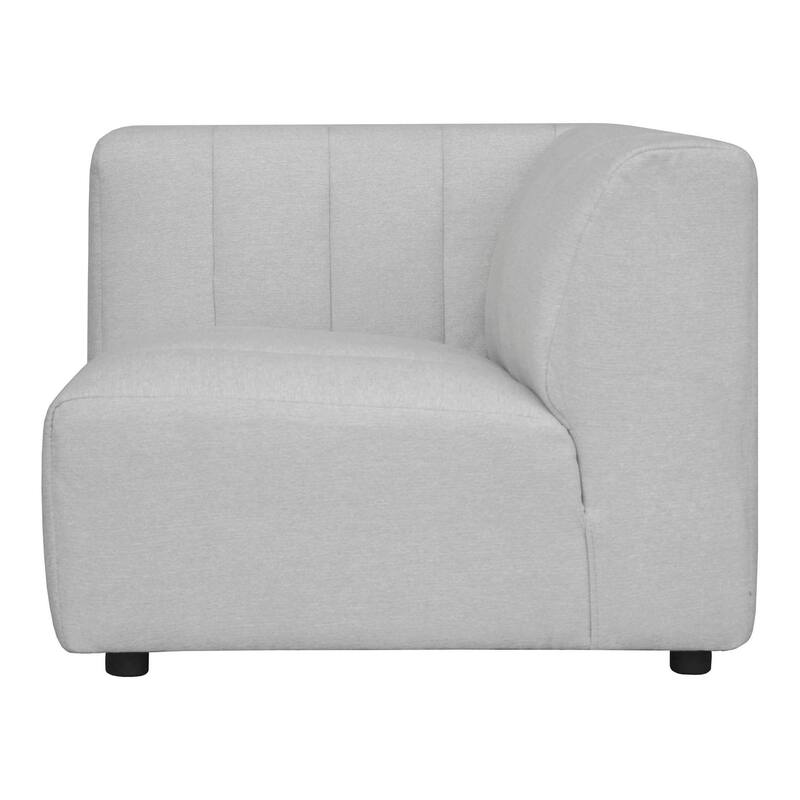 Aurelle Home Lilly Modern Channel-Stitched Modular Sectional Corner Chair