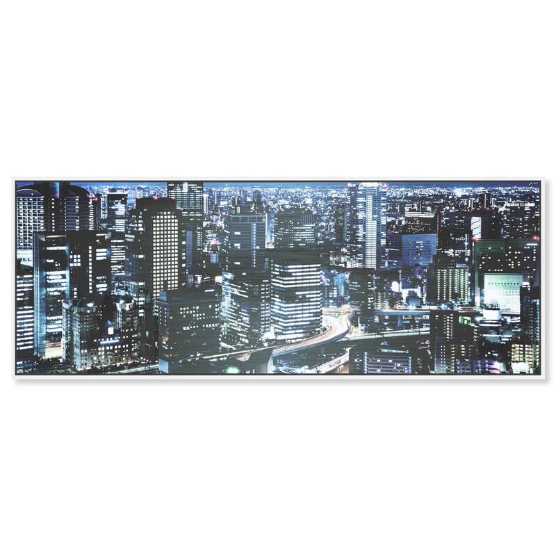 City Cosmos Tokyo Panoramic Canvas by Art Remedy - White - 54" x 20"