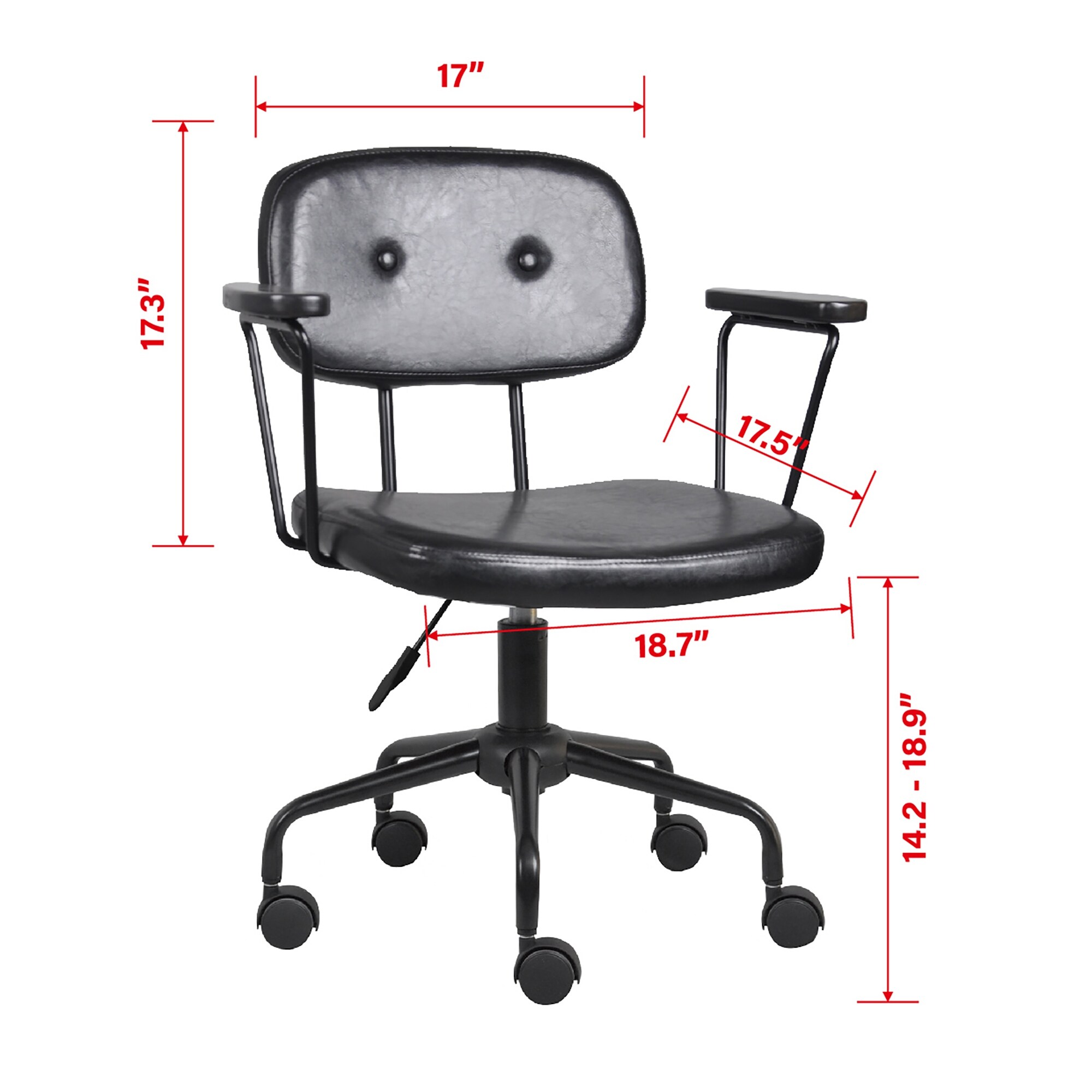 Faux cowhide on sale desk chair