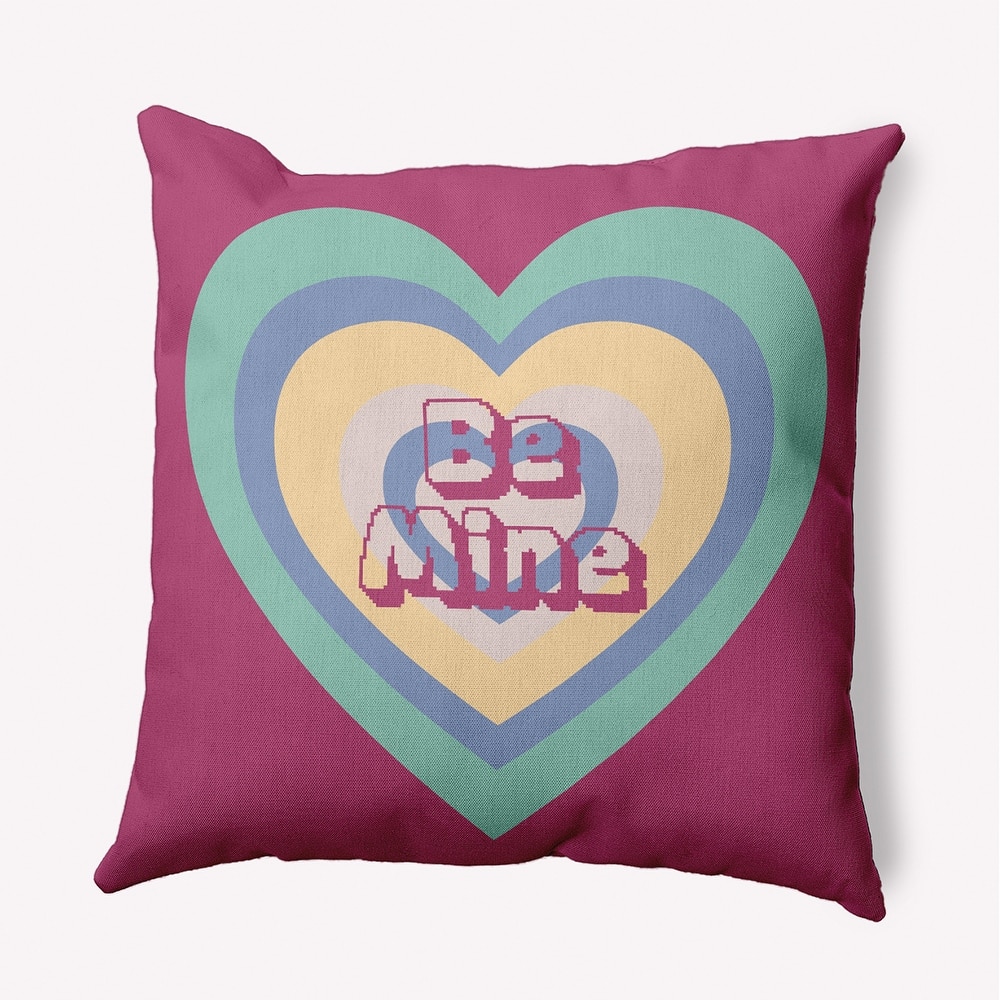 Be Mine Valentines Day Decorative Throw Pillow