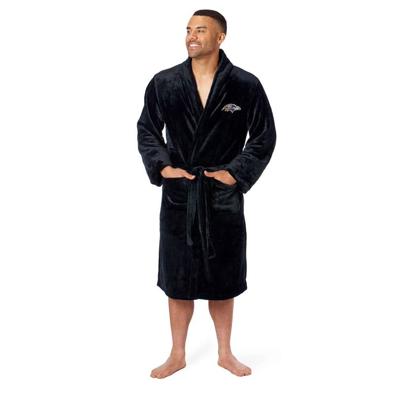 NFL Baltimore Ravens Men's L/XL Silk Touch Robe