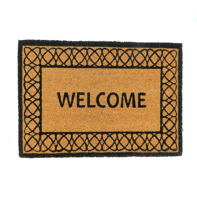 Natural coir door mat - 18" X 30