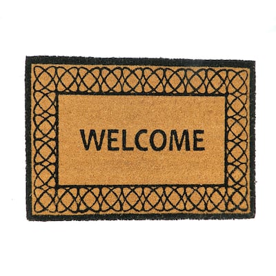Natural coir door mat - 18" X 30