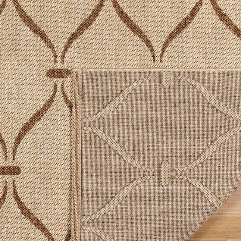 Gertmenian Ringley Luxury Thick Polypropylene Flatwoven Indoor/Outdoor Area Rug Collection