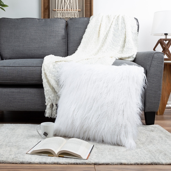 22 Inch Plush Pillow undefined Luxury Square Floor Pillow Insert