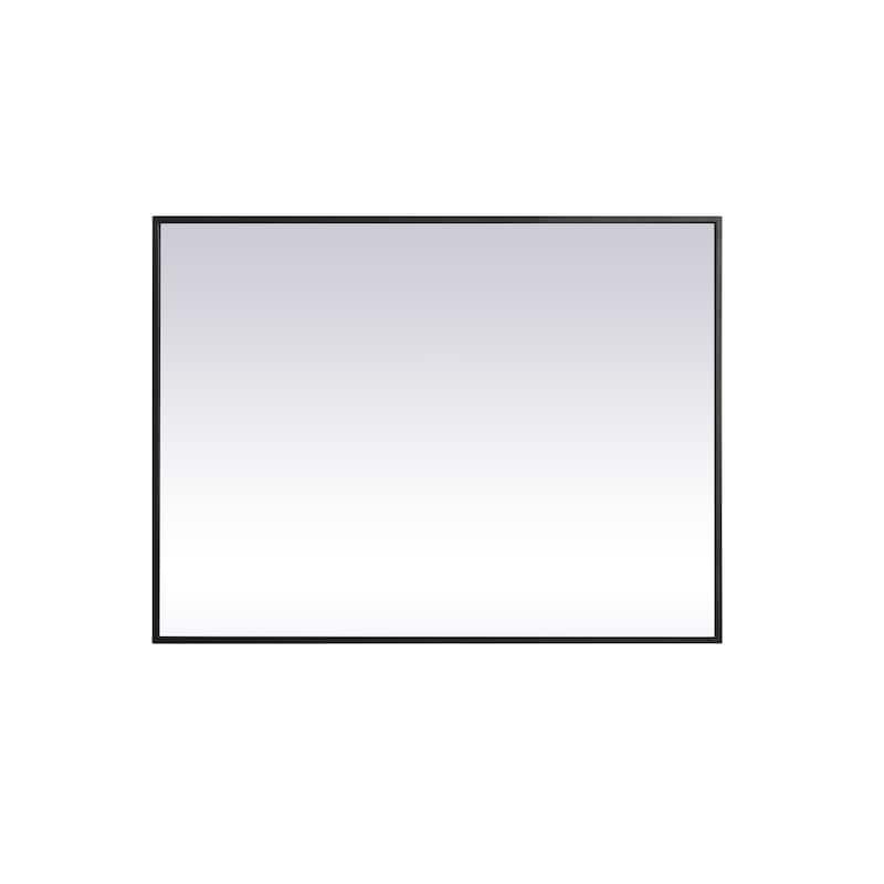 Elegant Lighting Eternity 27" x 36" Rectangular Beveled Metal Framed