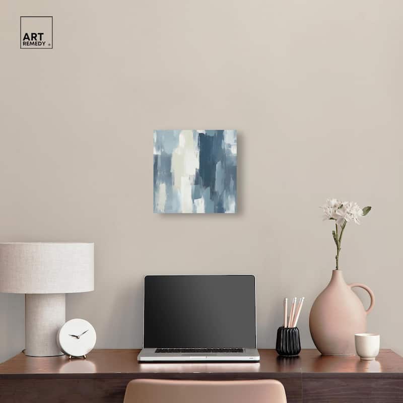 Blue Union Canvas by Art Remedy, Gallery Wrapped