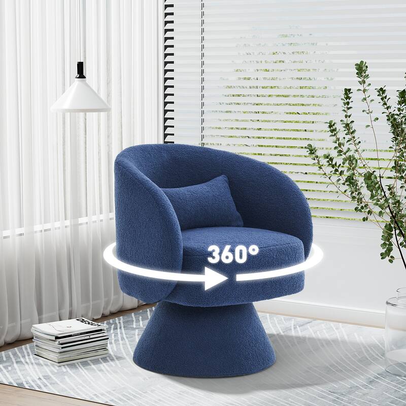 Ouyessir 360 Degree Swivel Cuddle Barrel Sofa Chairs