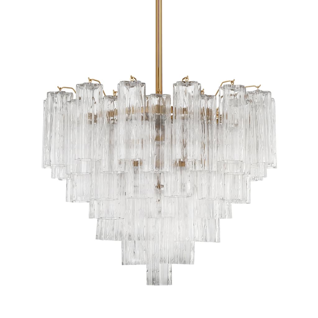 Crystorama Lighting Group ADD-312-CL Addis 12 Light 27" Wide Waterfall