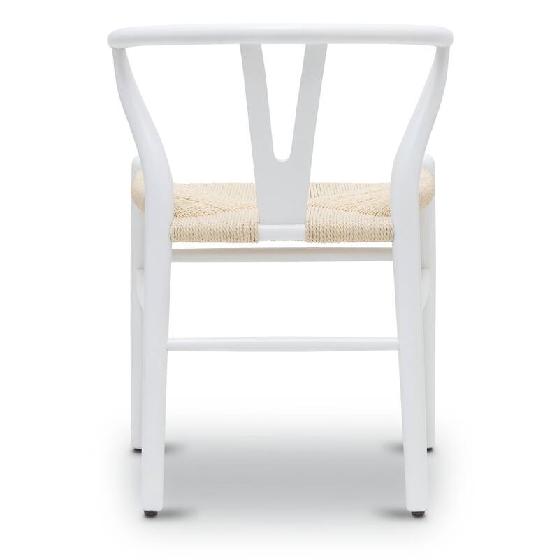 Poly & Bark Weave Chair - Solid Wood with Woven Seat