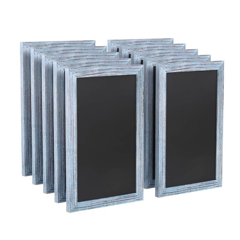 Set of 10 Wall Mounted Magnetic Chalkboards