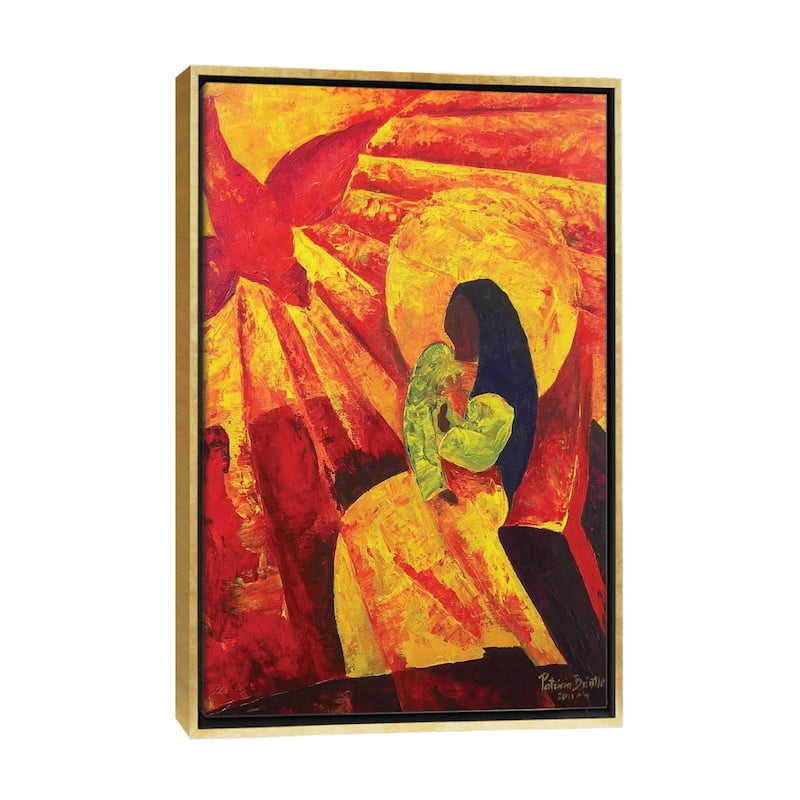 iCanvas "Annunciation, 2011 " by Patricia Brintle Framed Canvas Print - Gold - 26x18