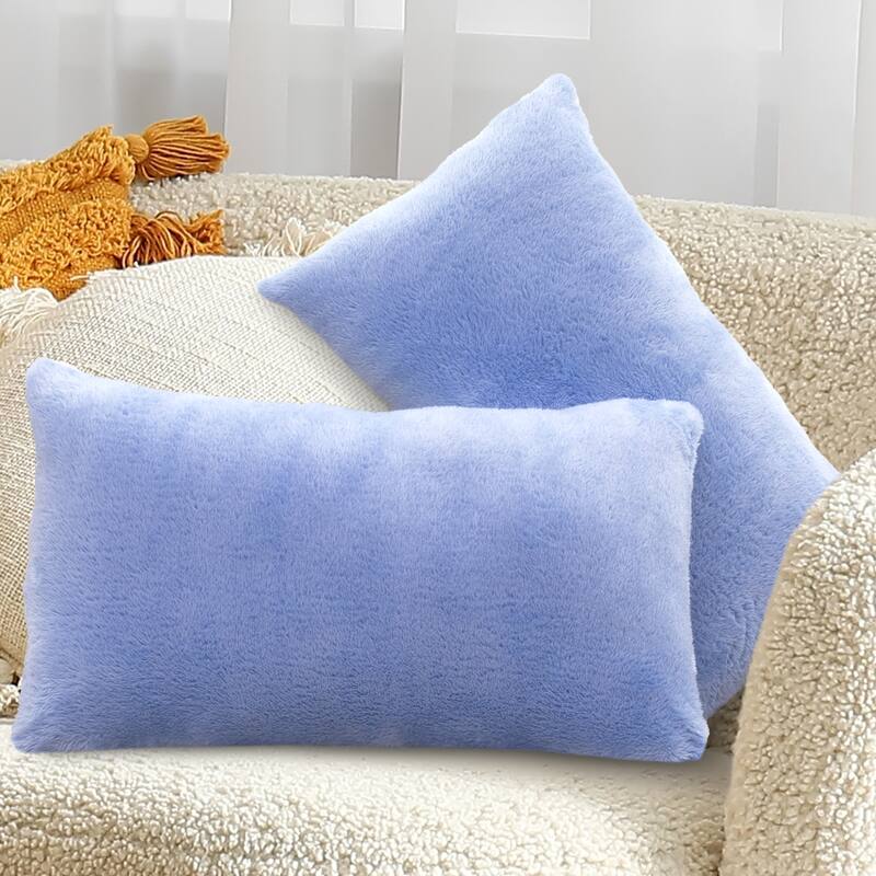 Cheer Collection Set of 2 Ultra Soft and Fluffy Throw Pillow