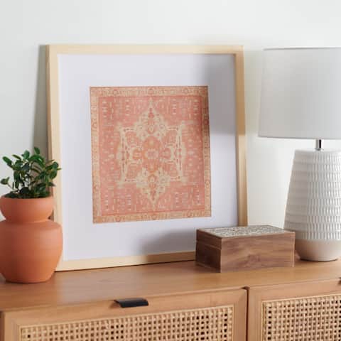 SAFAVIEH Ishtar 18-inch Terracotta Framed Textile Wall Art