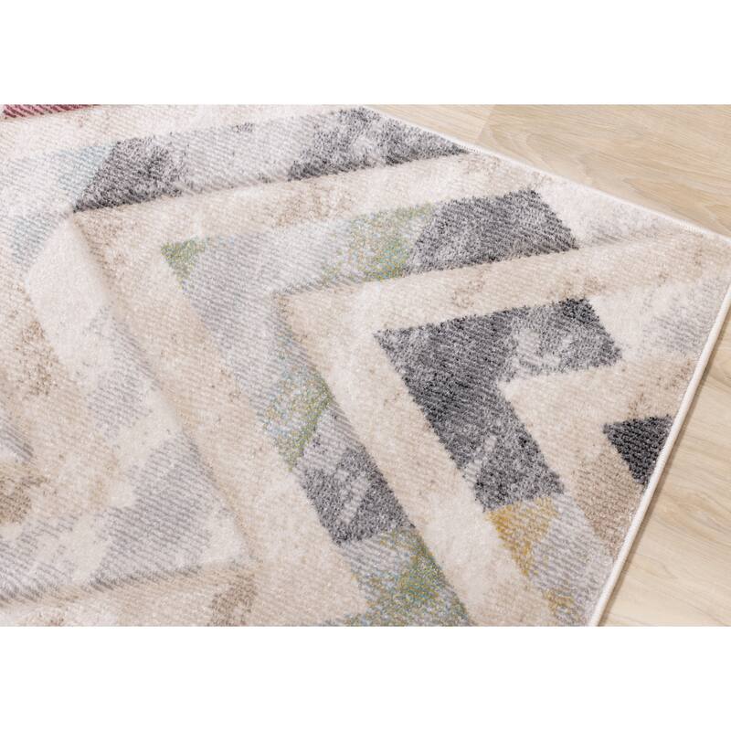Alpine Rug Co. Fabio Multicoloured Chevron Rug