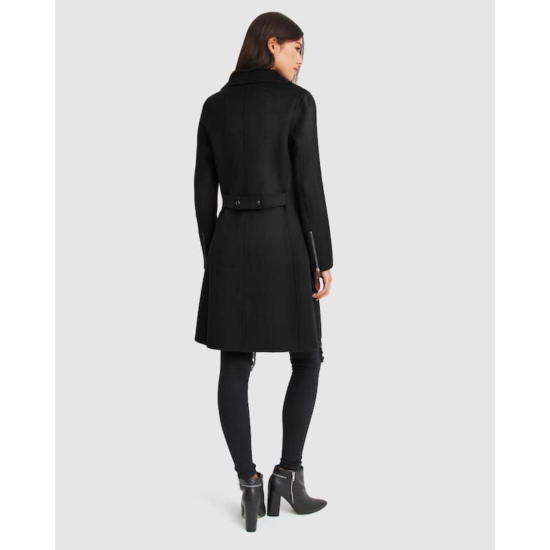 Last Chance Wool Blend Moto Coat