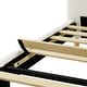 preview thumbnail 8 of 29, Upholstered Platform Bed Frame, Soft Headboard, Wood Support, Grey or White