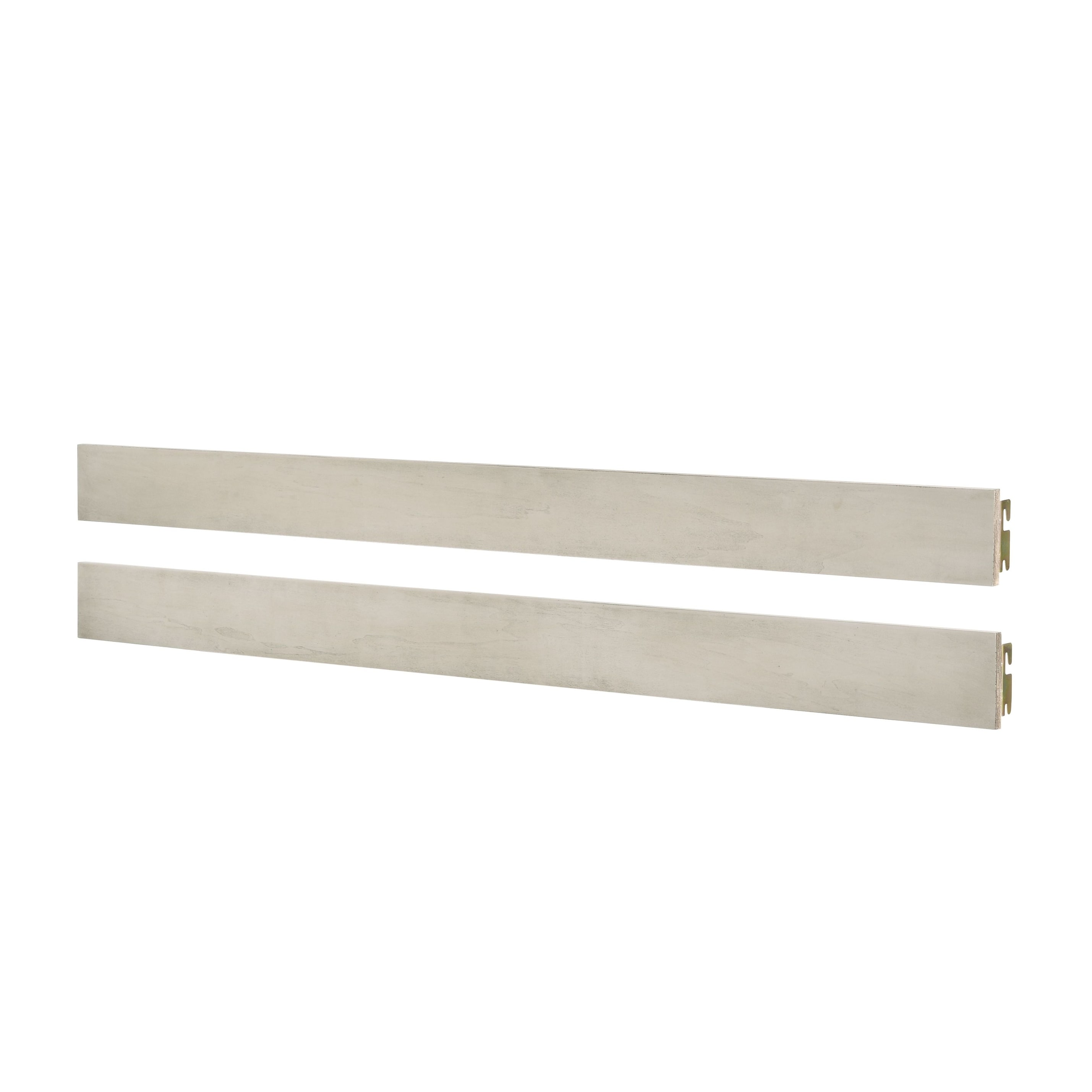 San Mateo 78" Wide Full Size Bed Rails, Rustic White