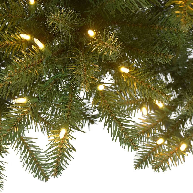 10' LED Slim Fraser Fir Artificial Christmas Tree, Color Select Lights - over-10-feet