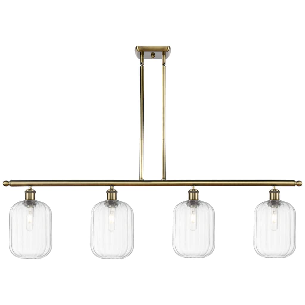 Innovations Lighting Endless Possibilities Ballston - Preston - 4 Light 48" Jar Shade Stem Hung Island Light