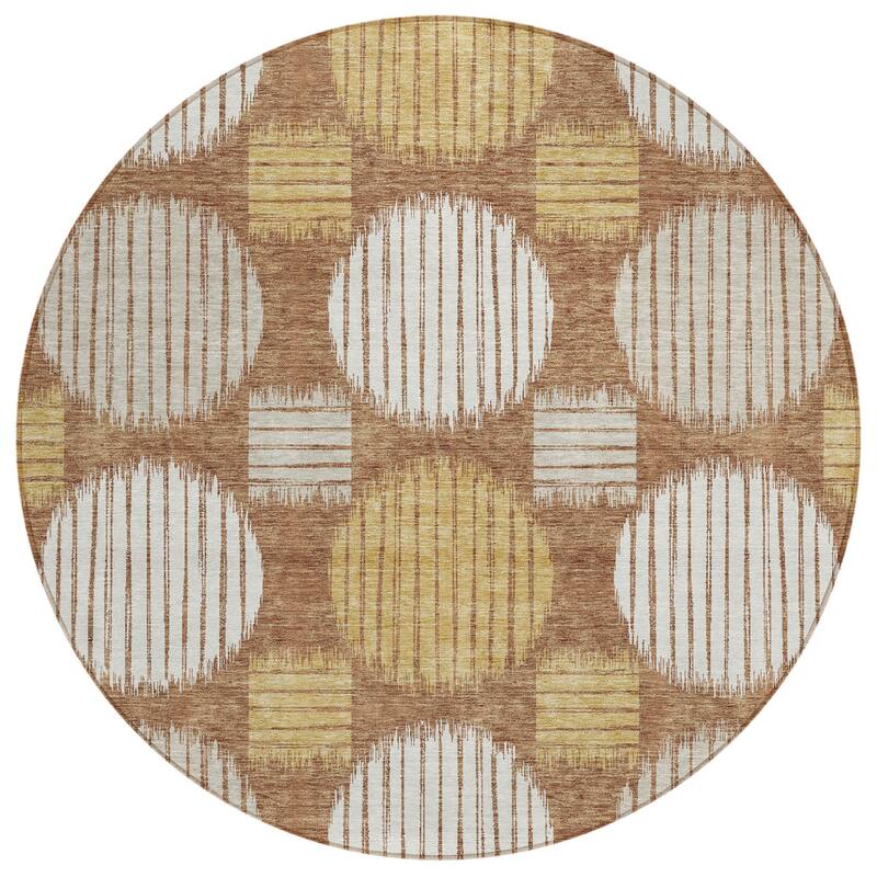 HomeRoots Geometric Transitional Rectangle Outdoor Rug