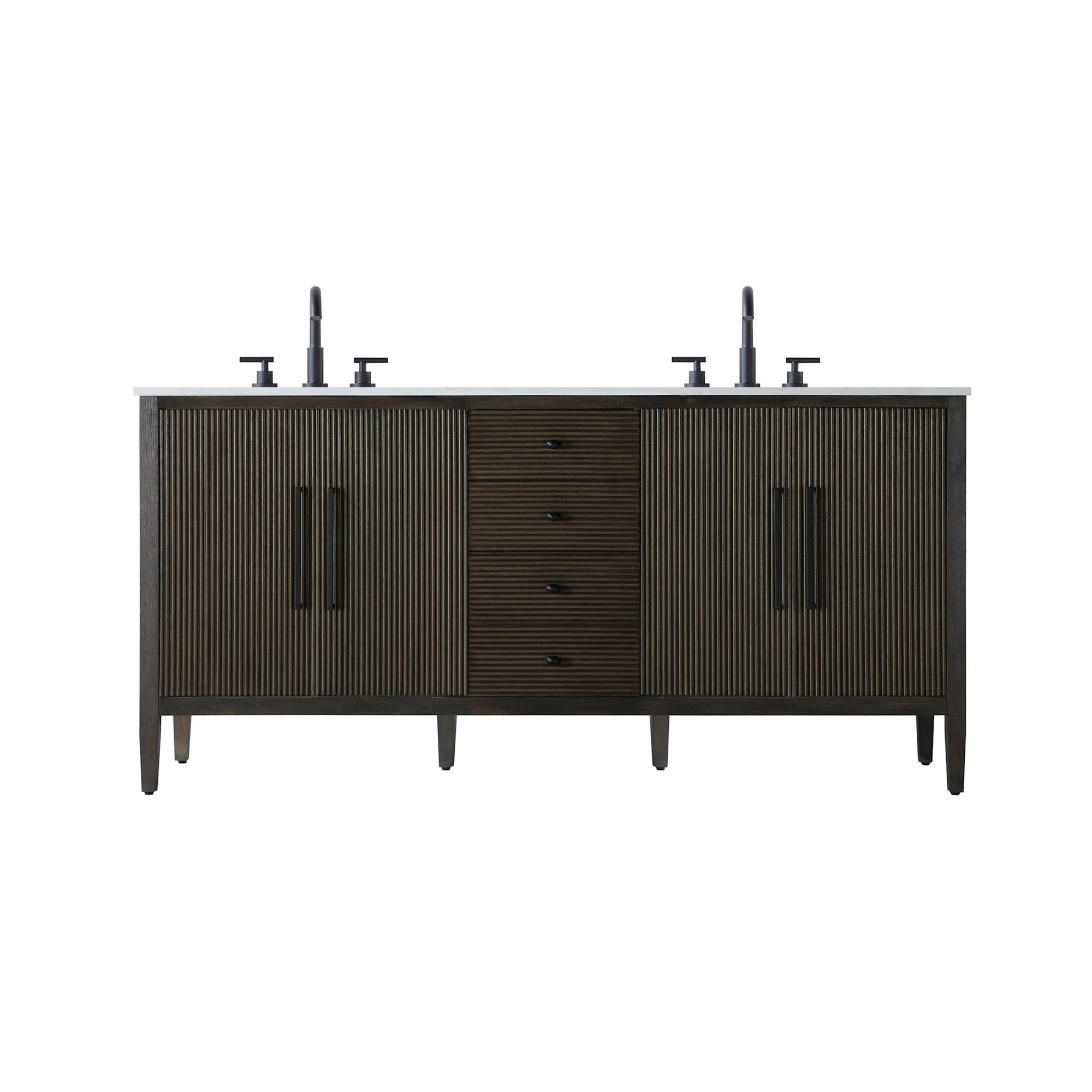 Elegant Lighting VF29672D Blakely 72" Free Standing Double Basin