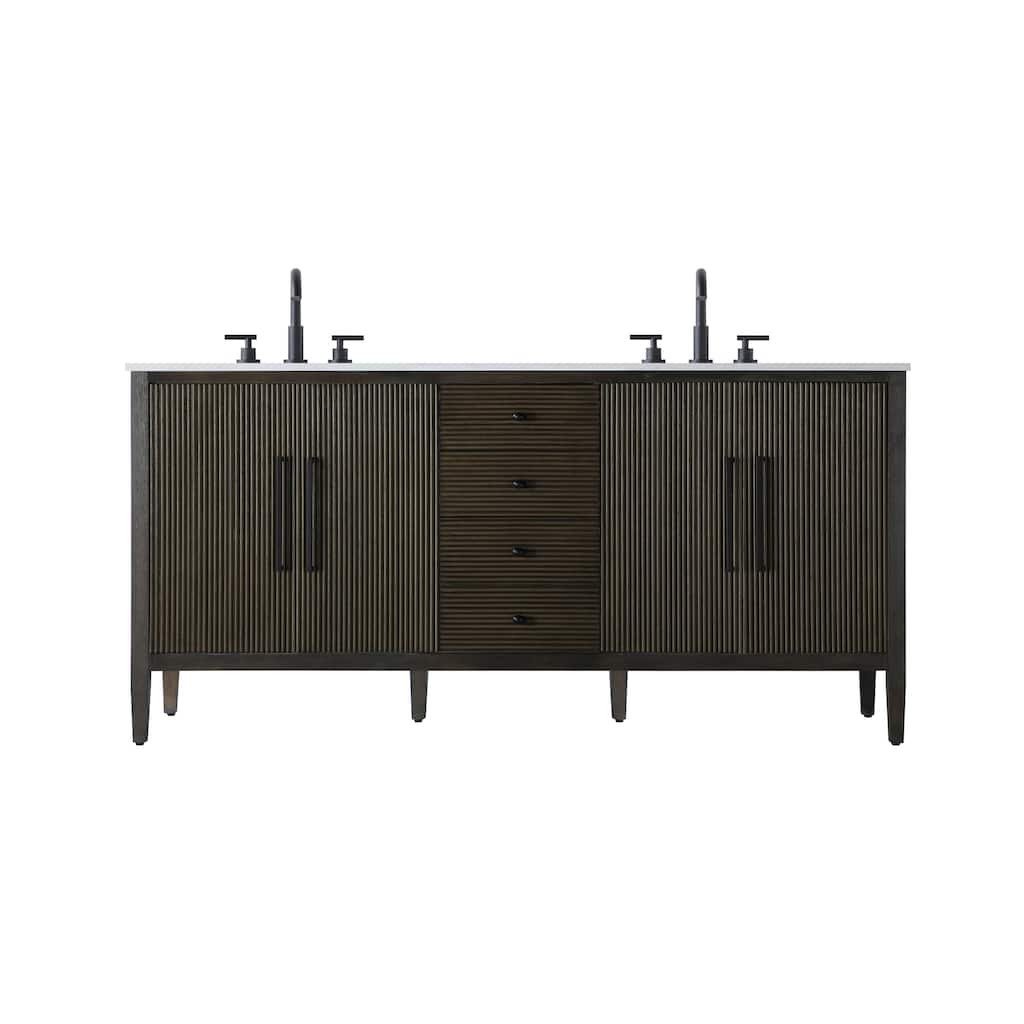 Elegant Lighting VF29672D Blakely 72" Free Standing Double Basin