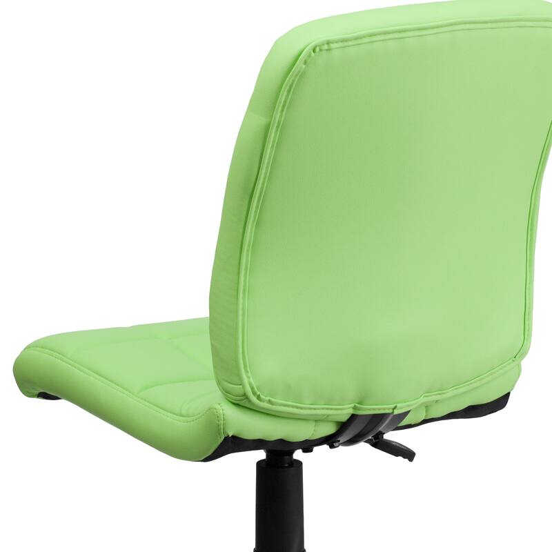 Mid-Back Quilted Vinyl Swivel Task Office Chair