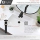 preview thumbnail 8 of 11, STYLISH 20 3/8 inch Rectangular Undermount Porcelain Bathroom Sink with two Overflow Finishes included