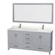 Option Gray / Giotto Quartz Top / Brushed Chrome Hardware