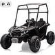 preview thumbnail 6 of 29, 24V Kids Ride On UTV,2-Seater 4WD Electric Truck with Sun Shade and Remote Control Black