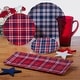 preview thumbnail 5 of 5, Certified International Patriotic Plaid Melamine 3 Piece Hostess Servware Set