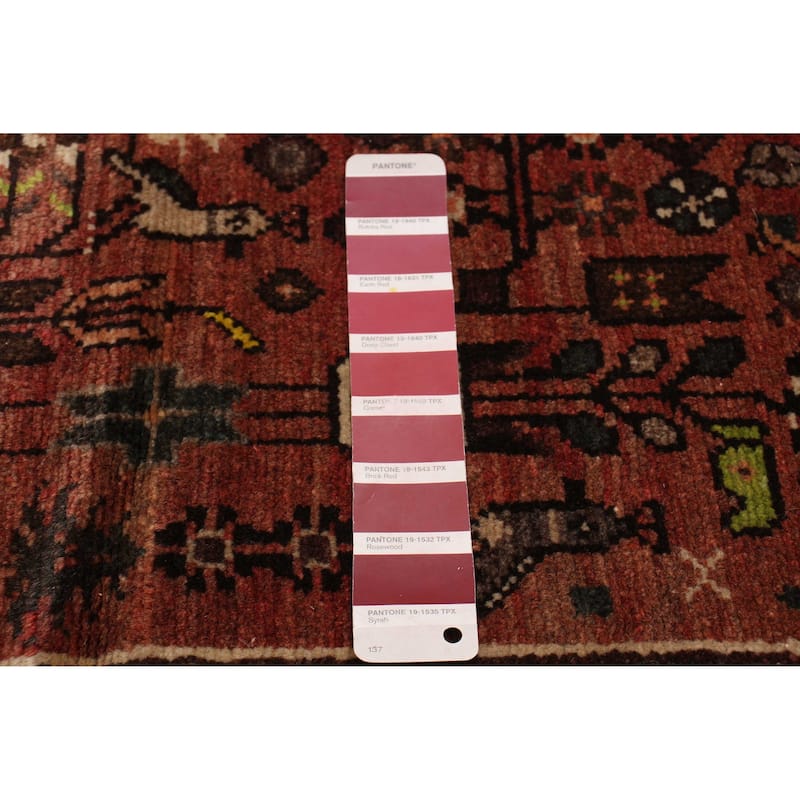 ECARPETGALLERY Hand-knotted Andelz Red Wool Rug - 3'1 x 10'2