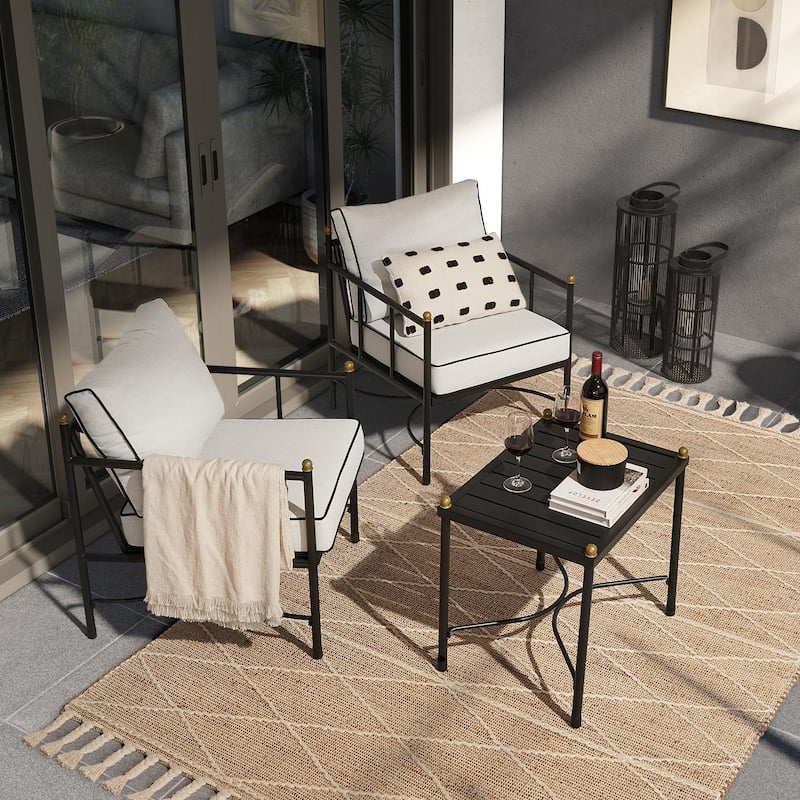 Mopio Odelia Patio Furniture, Outdoor Sectional Conversation Set