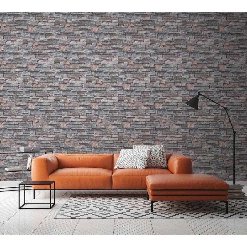 Galerie Wallcoverings Bricks and More Collection Sandstone Splendour Motif Matte Finish Vinyl on Non-woven Wallpaper Roll