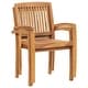 preview thumbnail 4 of 4, vidaXL Stacking Patio Dining Chairs 2 pcs Solid Teak Wood
