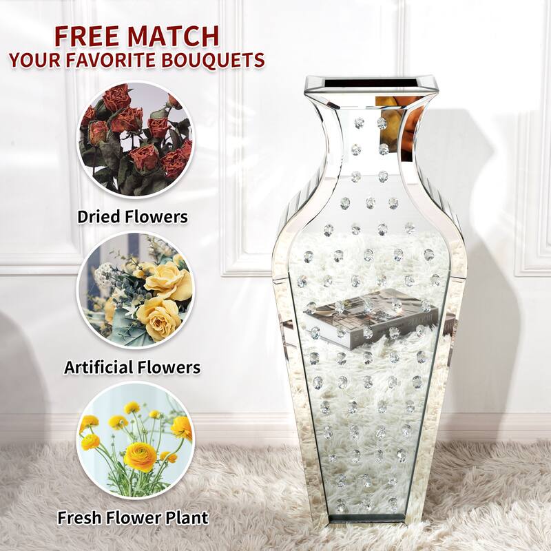 Jewelry Tall Crystal Floor Vase On Sale Bed Bath & Beyond 37495851