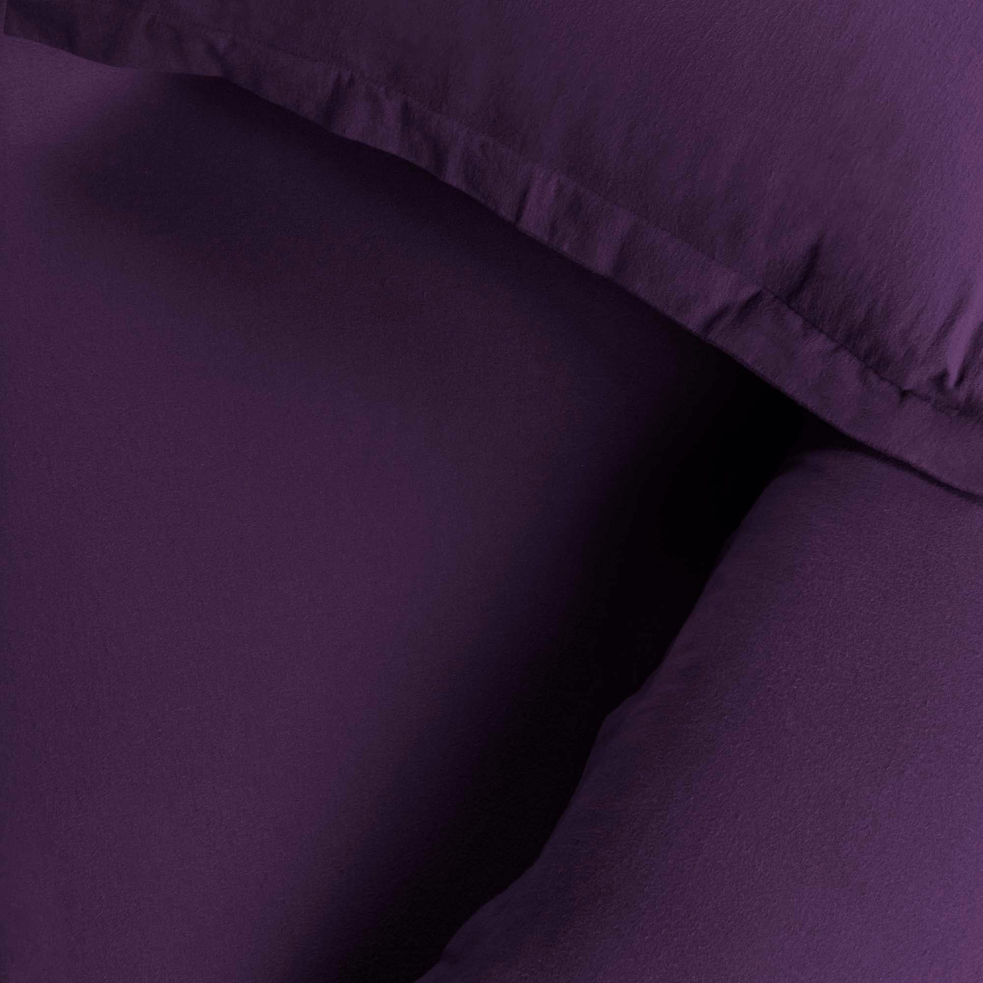 Superior Classic Solid Flannel Cotton Duvet Cover Set - Picture 34 of 45
