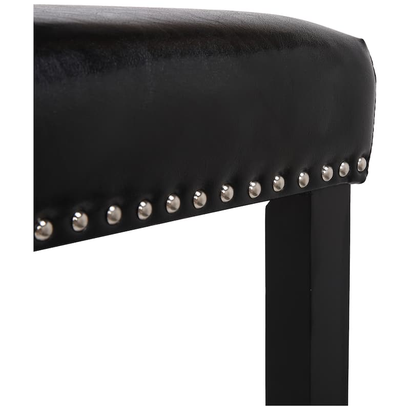 Jameson Upholstered Polyester Black 29 Inch Bar Stool (Set Of 2)